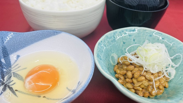 極定食(たまご&納豆)